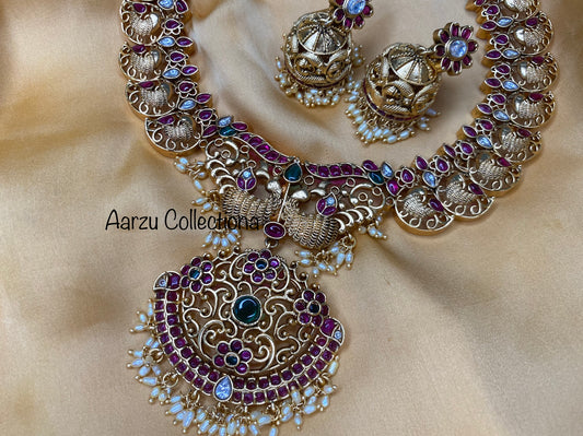 Kemp Peacock Necklace Set