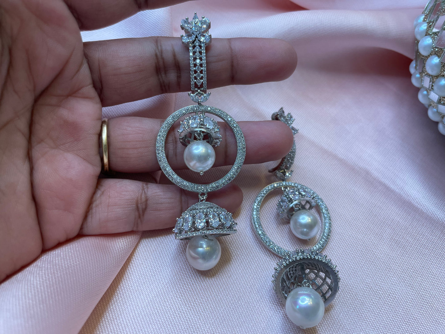 American Diamond Statement Earrings
