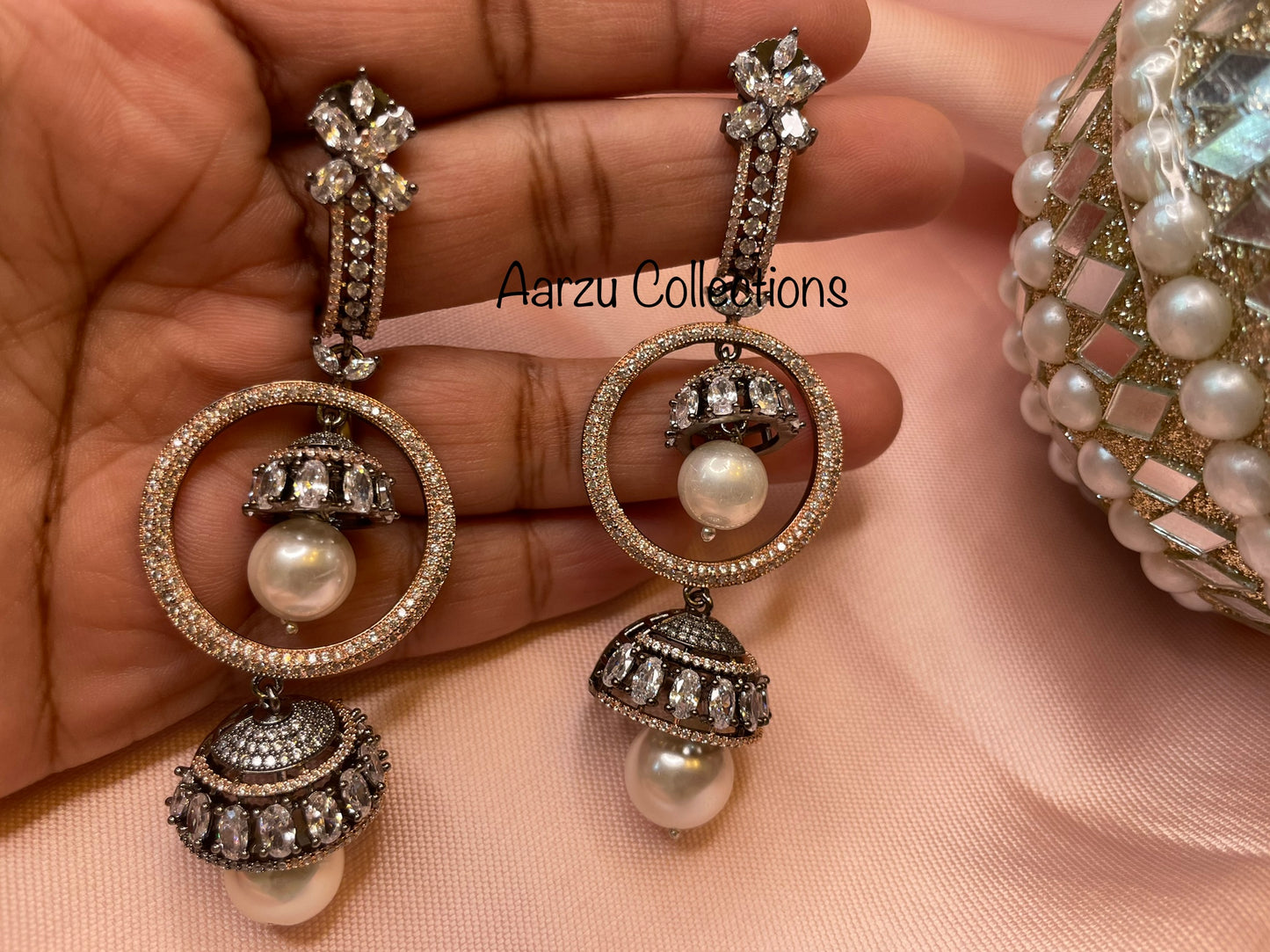 American Diamond Statement Earrings