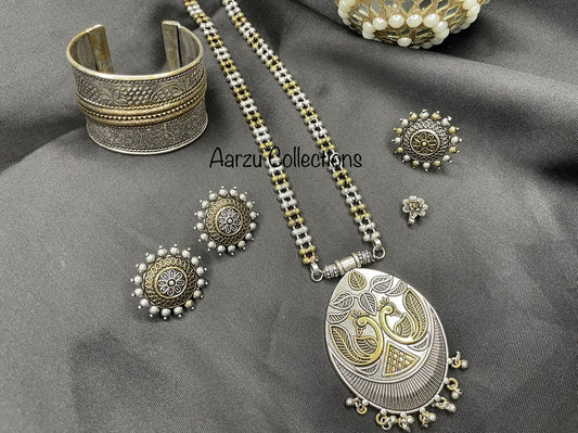 German Silver Necklace Set 5 pc set