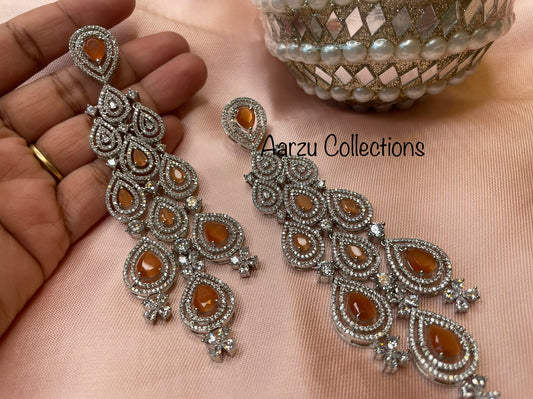 American Diamond Statement Earrings