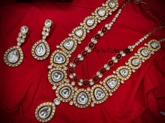 Uncut polki Kundan Statement Necklace Set