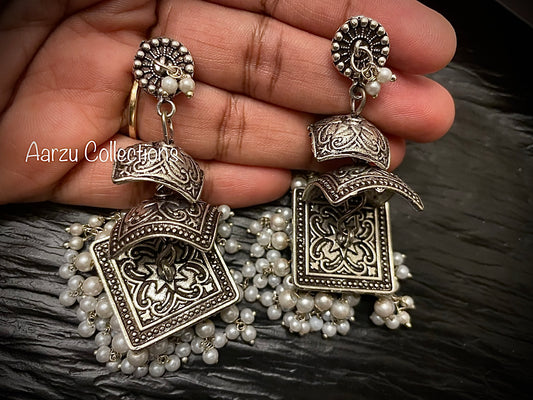German Silver Earrings