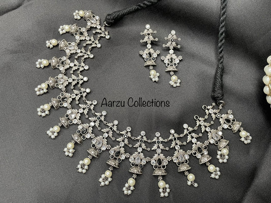 German Silver Necklace Set