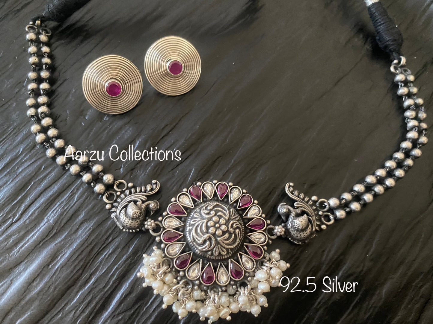 92.5 Silver Choker - only choker available - 33 gms