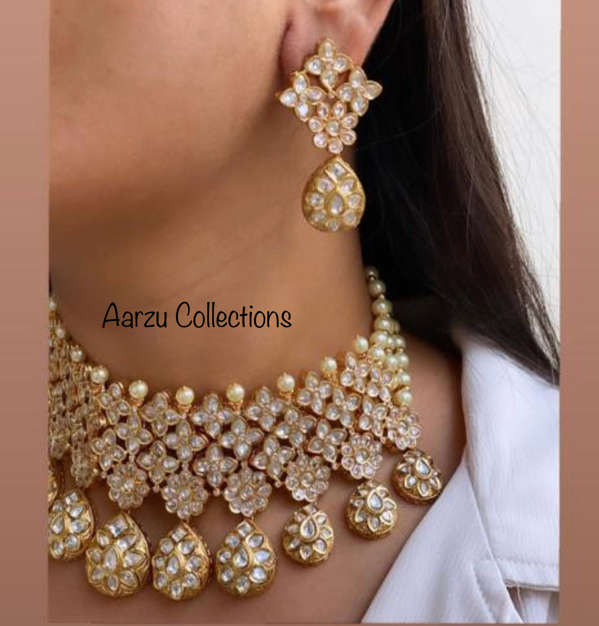 Kundan Choker and Earring Set