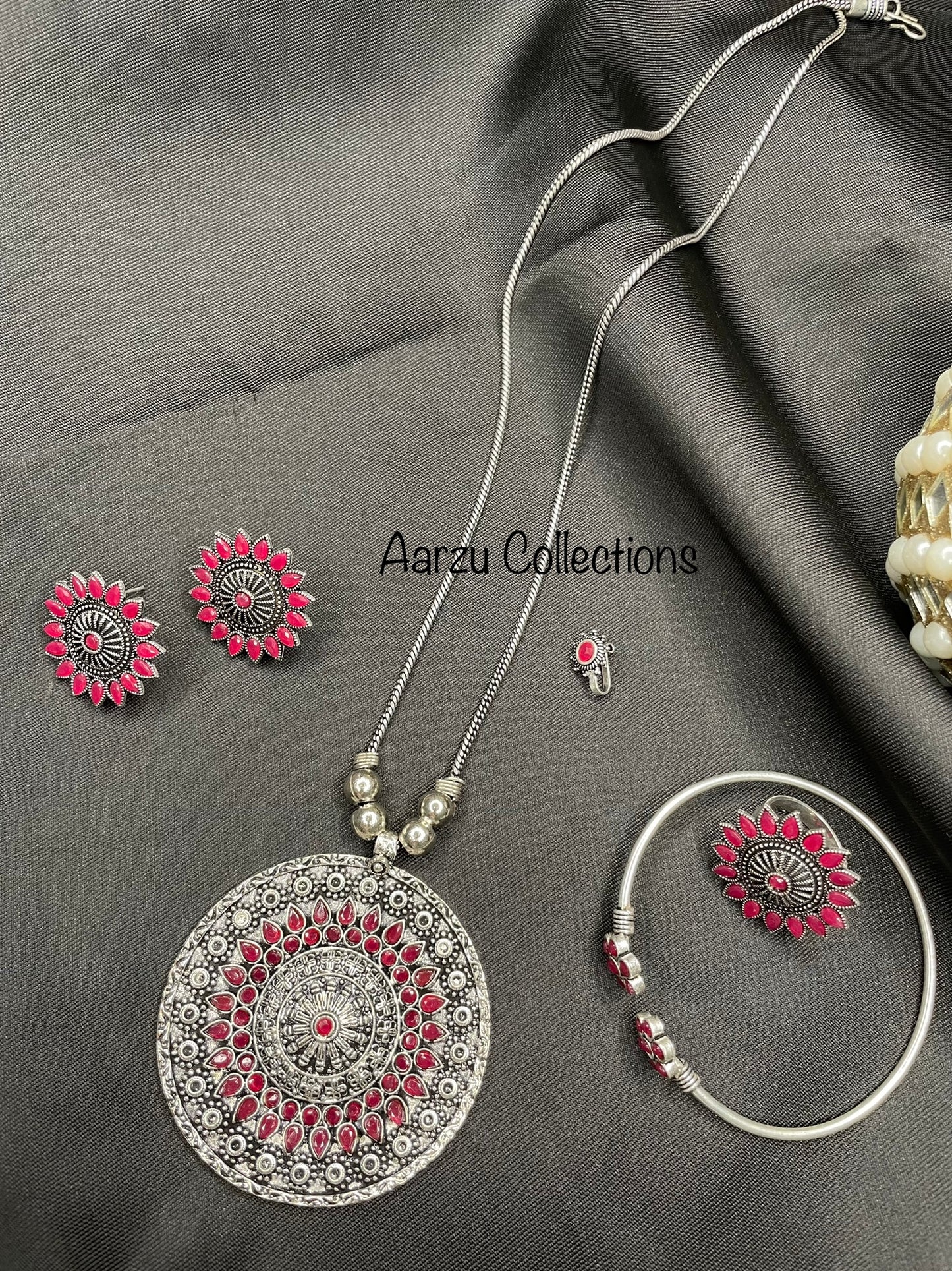 German Silver Necklace Set