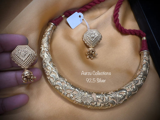 92.5 Silver hasli gold tone - 72 gms