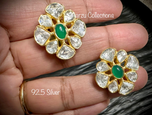 92.5 Silver Moissanite Earrings