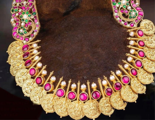 Kundan Jadau temple mala