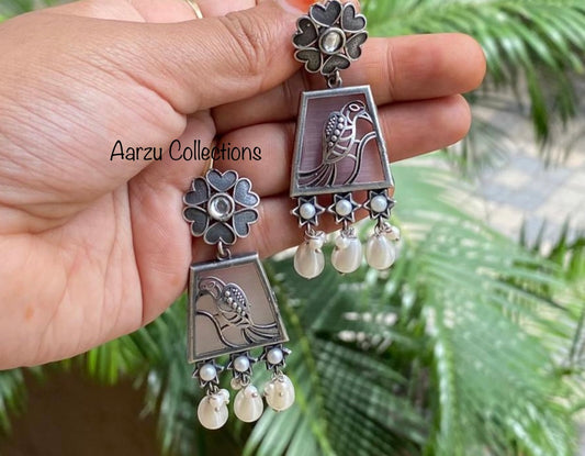 German Silver Earrings