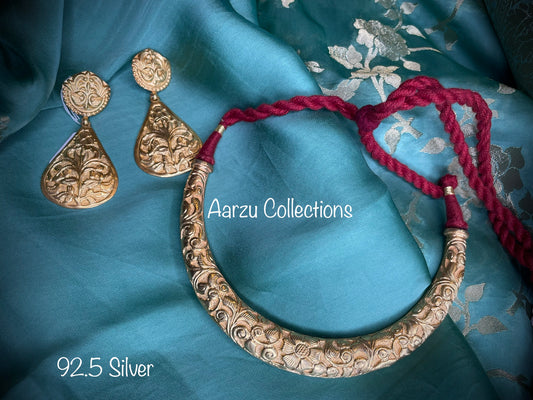 92.5 Silver hasli gold tone - 56 gms