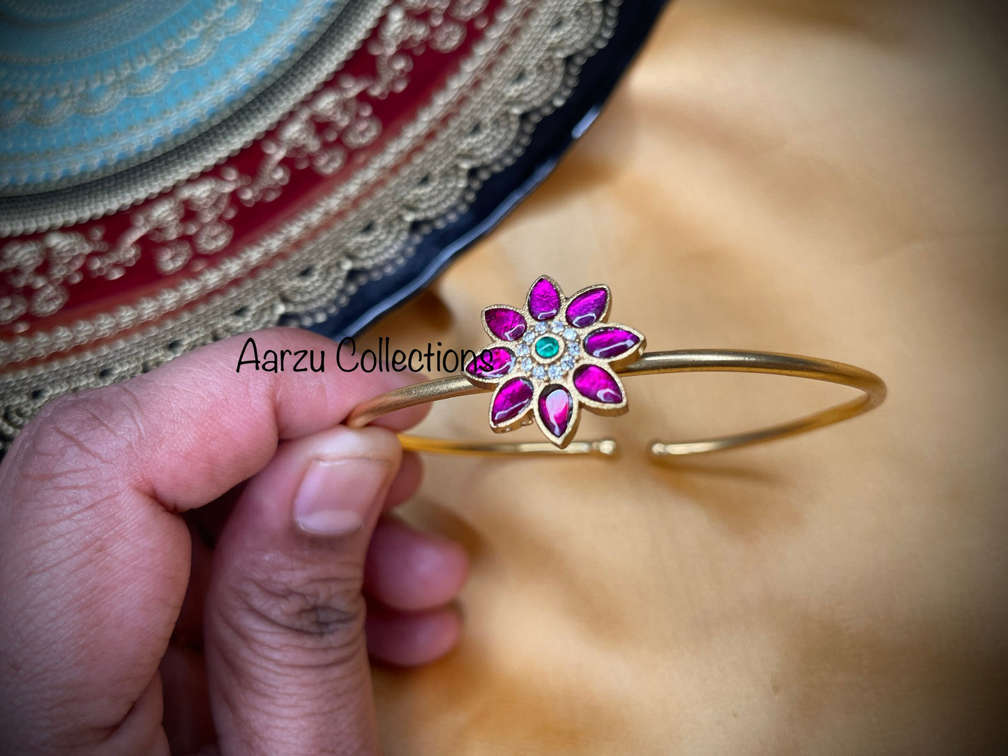Kundan Jadau adjustable kada/bracelet
