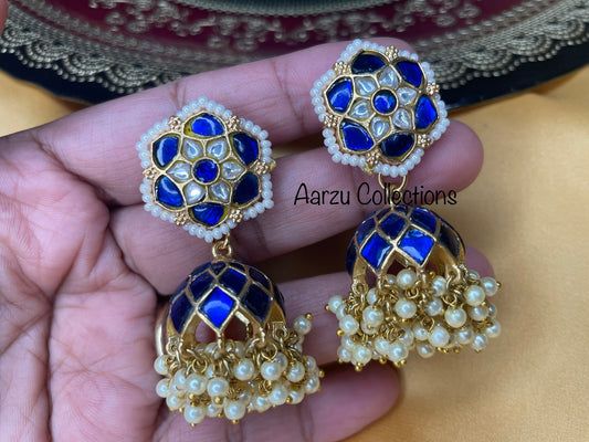 Kundan Jadau Jhumkas