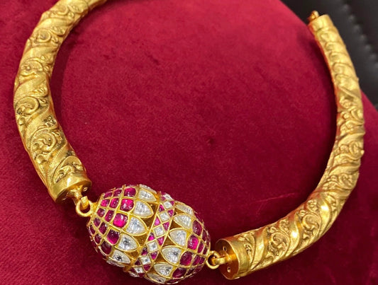 Kundan jadau Kante Style Necklace/ hasli
