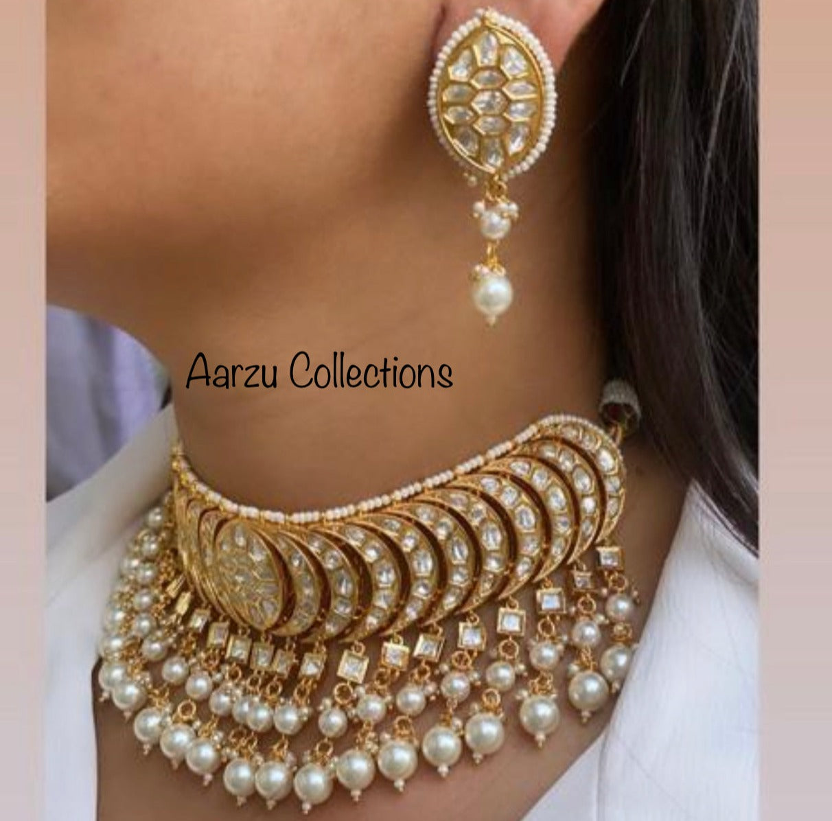 Kundan Choker and Earring Set