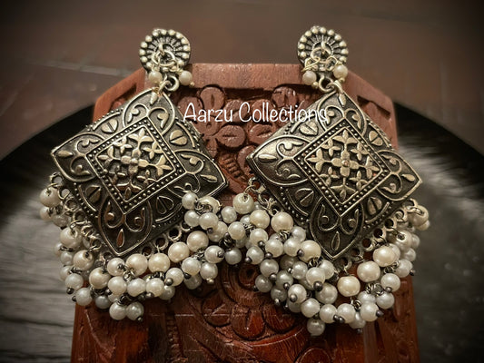 German Silver Earrings