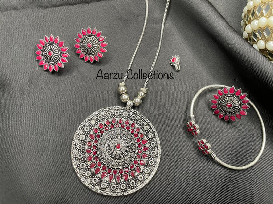 German Silver Necklace Set
