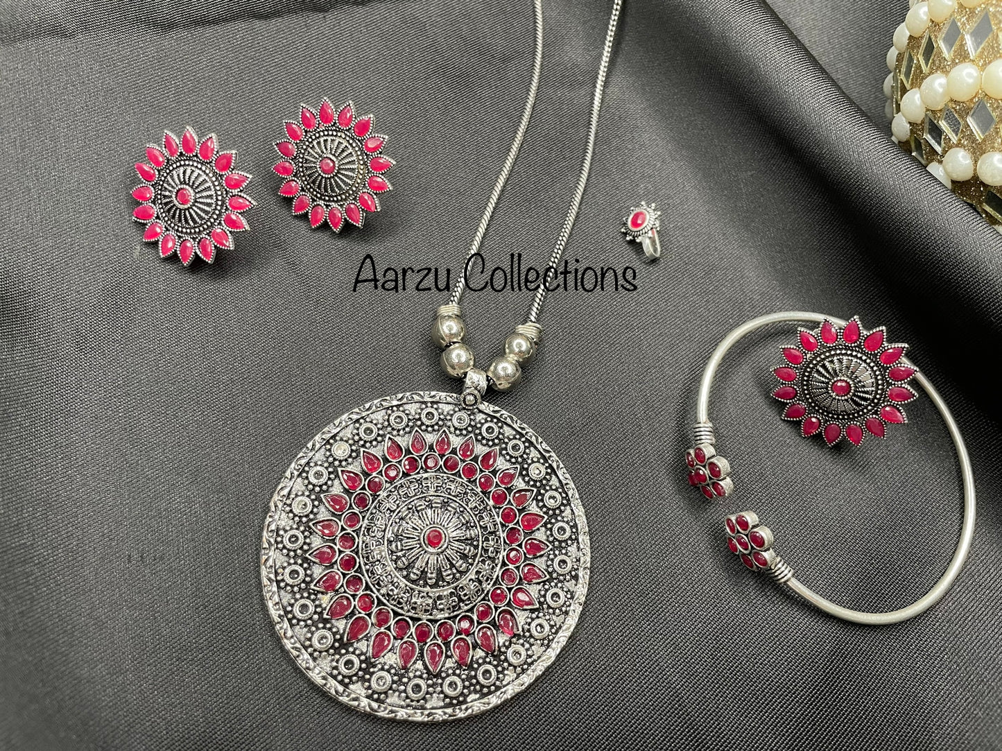 German Silver Necklace Set
