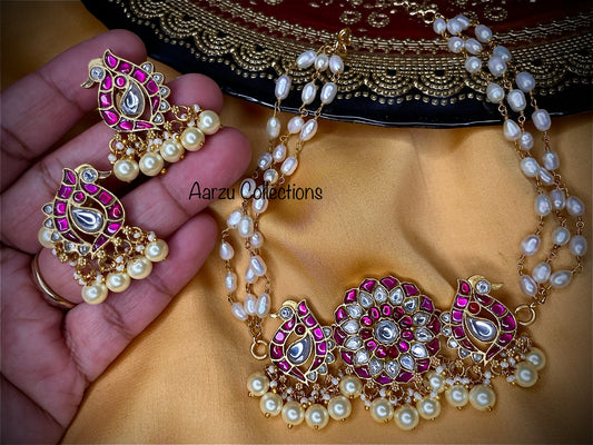 Kundan Jadau Choker with earrin