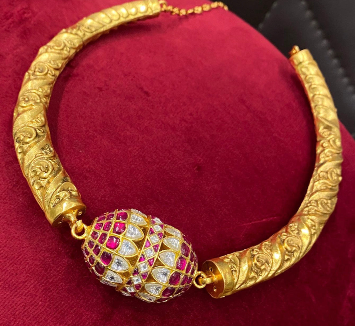 Kundan jadau Kante Style Necklace/ hasli